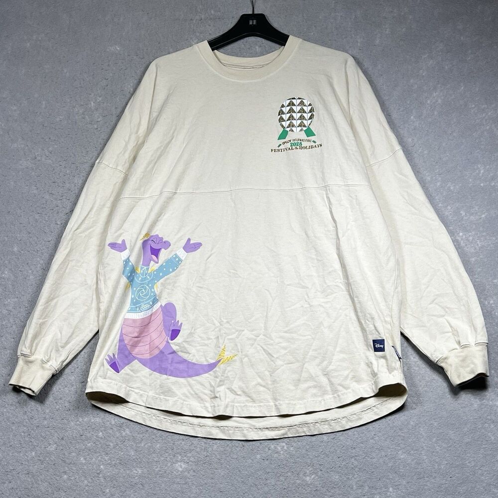 Disney Epcot Festival of Holidays 2025 Figment Spirit Jersey Women’s Size Large